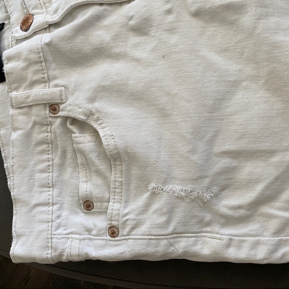 LN Joe Fresh distressed cream colour jeans SZ31/12 - Picture 4 of 10